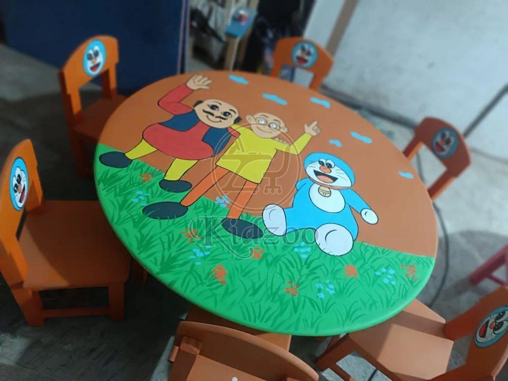 Wooden Preschool Activity Center Table