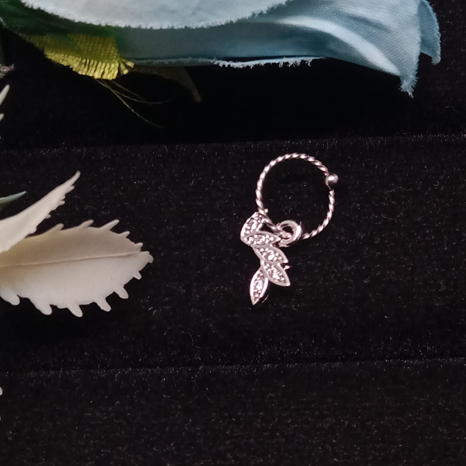 Dainty Cz Leaf Botanical Piercing Jewelry