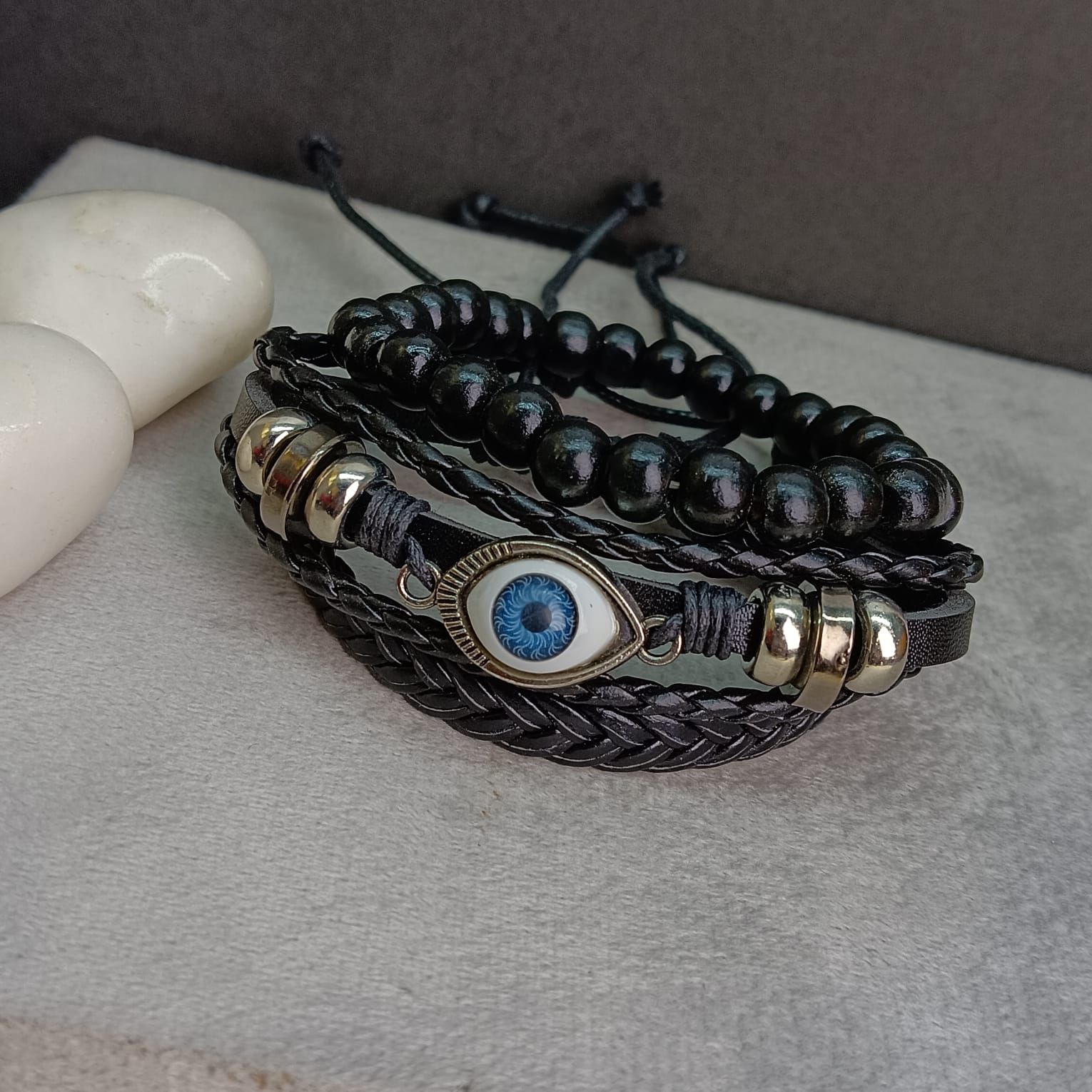 Men&AMP;rsquo;S Stackable Bracelet Set (3-Piece)