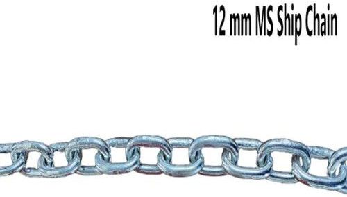 Silver Mild Steel Ship Chain