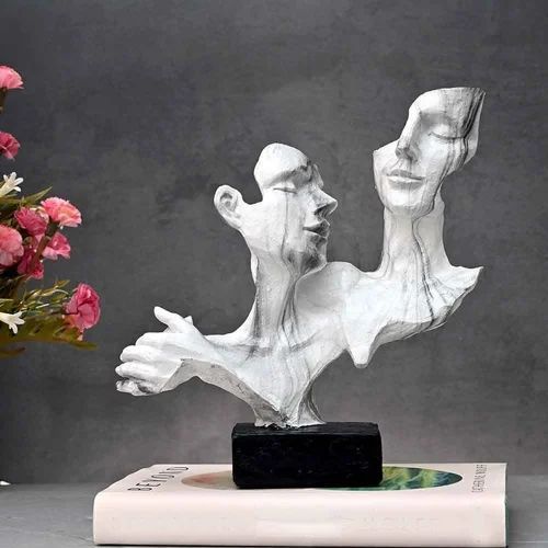 Abstract Polyresin Couple Sculpture Showpiece