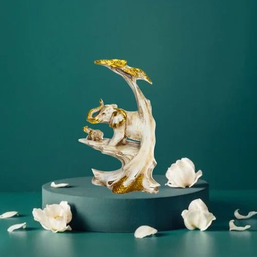 Antique White Elephant Showpiece State