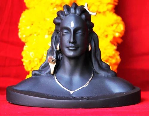 Black Aadiyogi Polyresin Statue