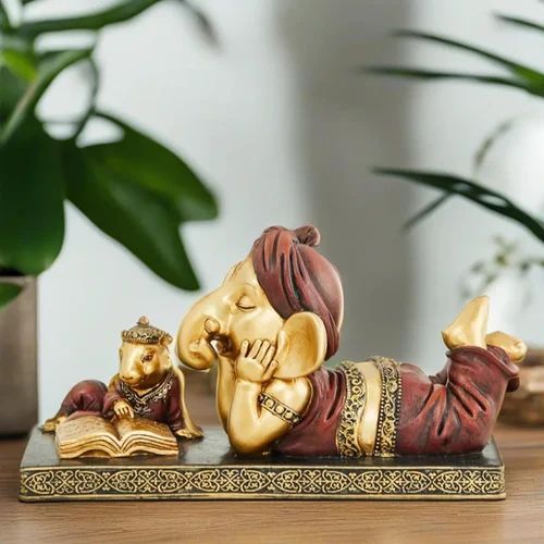 Book Ganesh Resin Statue