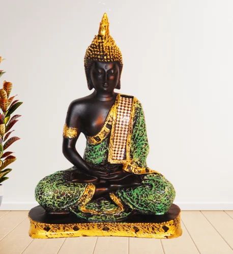 Multicolor Meditation Buddha Statue