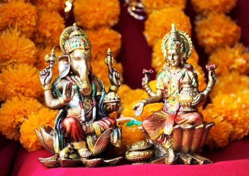 Polyresin Laxmi Ganesh Statue
