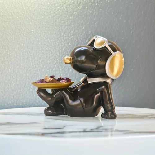 Polyresin Welcome Dog Statue