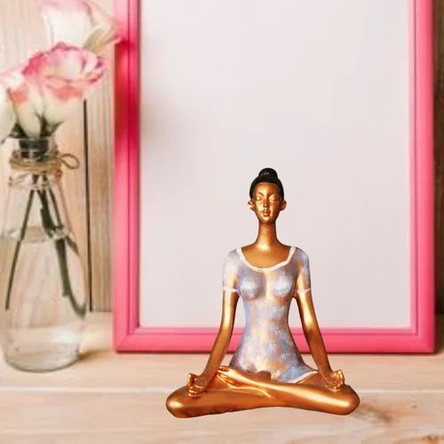 Polyresin Yoga Lady Statue