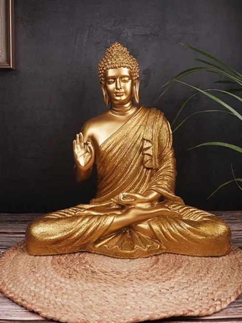 Premium Golden Resin Buddha Statue