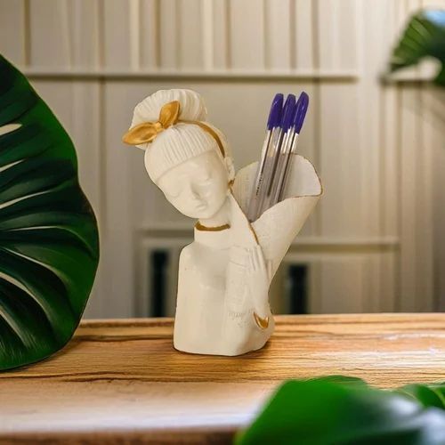 Resin Cute Girl Flower Pot