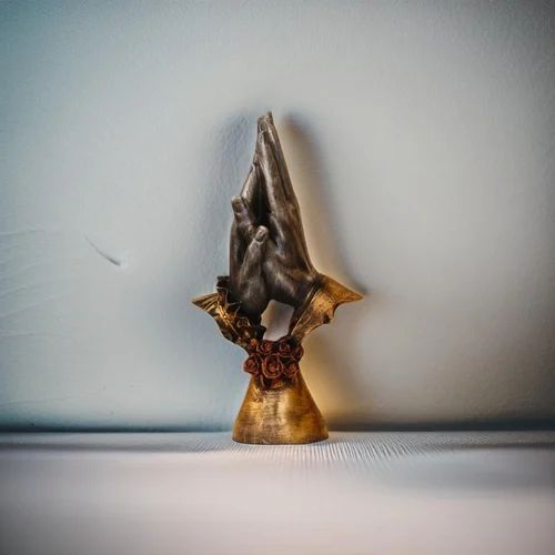 Resin Namaste Hand Figurine