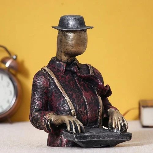 Resin Piano Man Statue