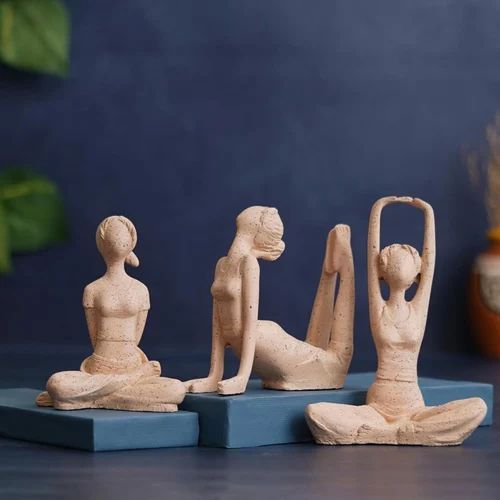 Resin Yoga Lady Showpiece