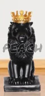 Black Lion King Statue