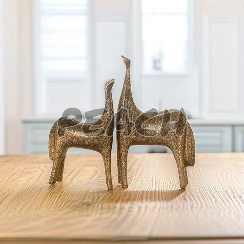 Elegant Resin Graceful Horse Statue Set