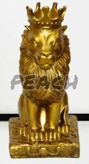 Golden Lion King Statue