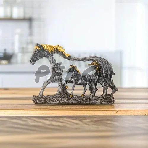Grey Resin Horse Statue