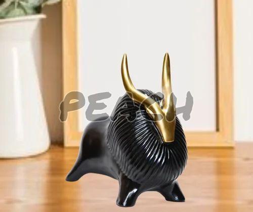 Handcrafted Black Yak Showpiece