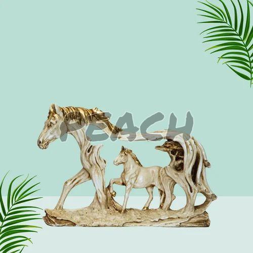 Handcrafted Polyresin Horse Statue