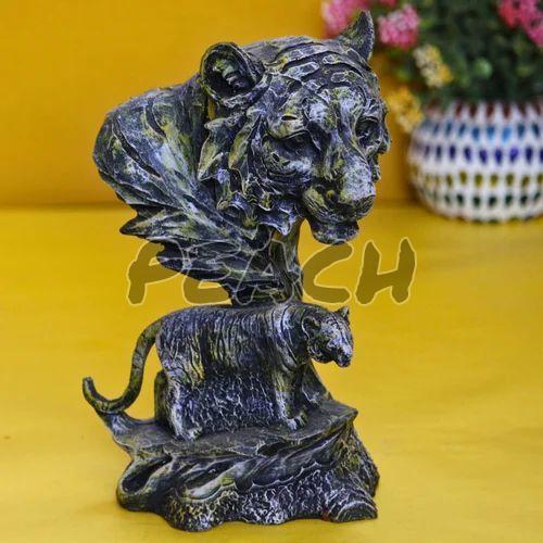 Handicraft Resin Multi Tiger Animal Showpiece