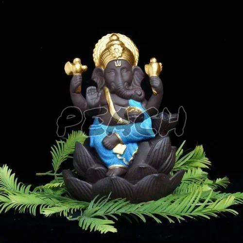 Multicolor Smoke Ganesh Fountain
