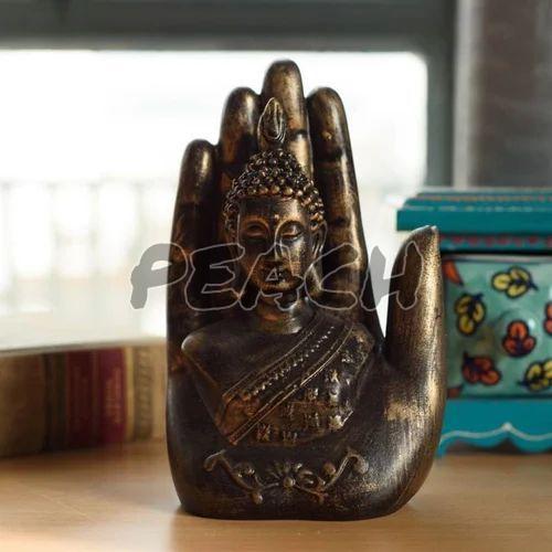 Polyresin Palm Buddha Statue