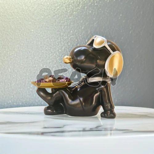 Polyresin Welcome Dog Statue