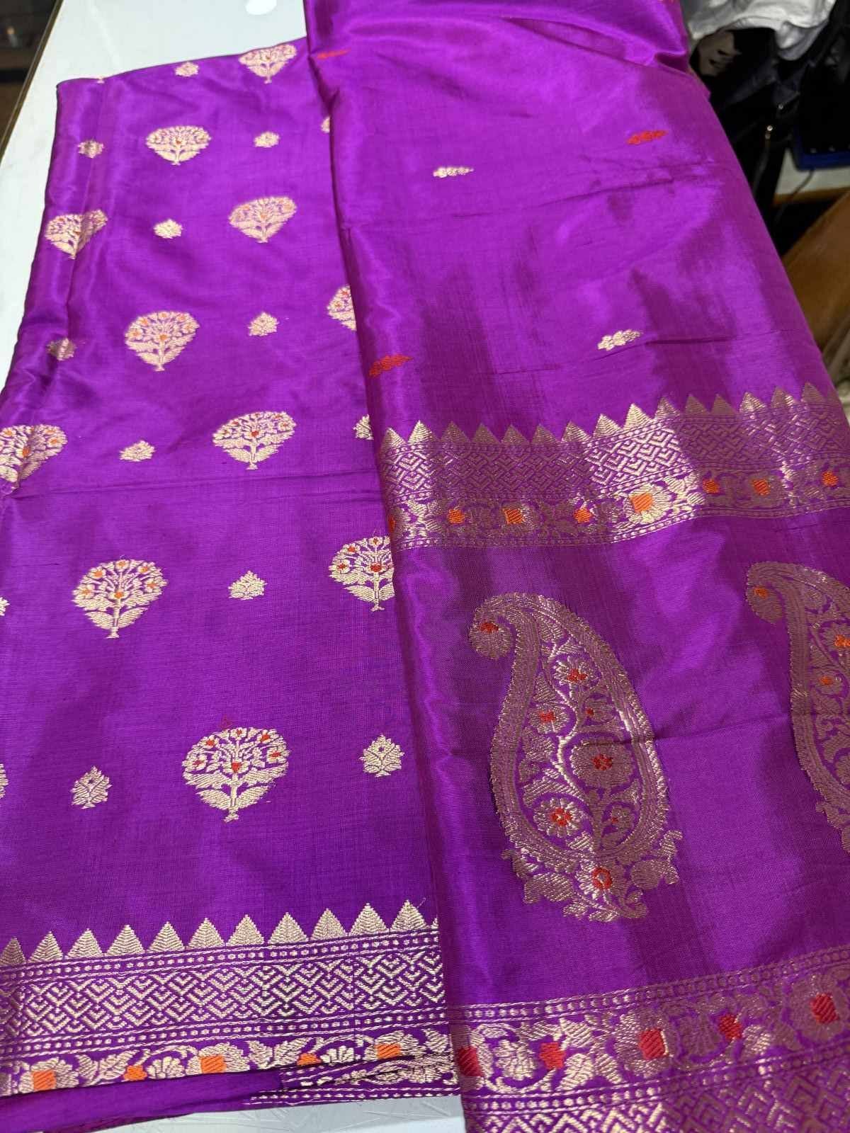 Banarasi Weaving Pure Katan Silk Suit