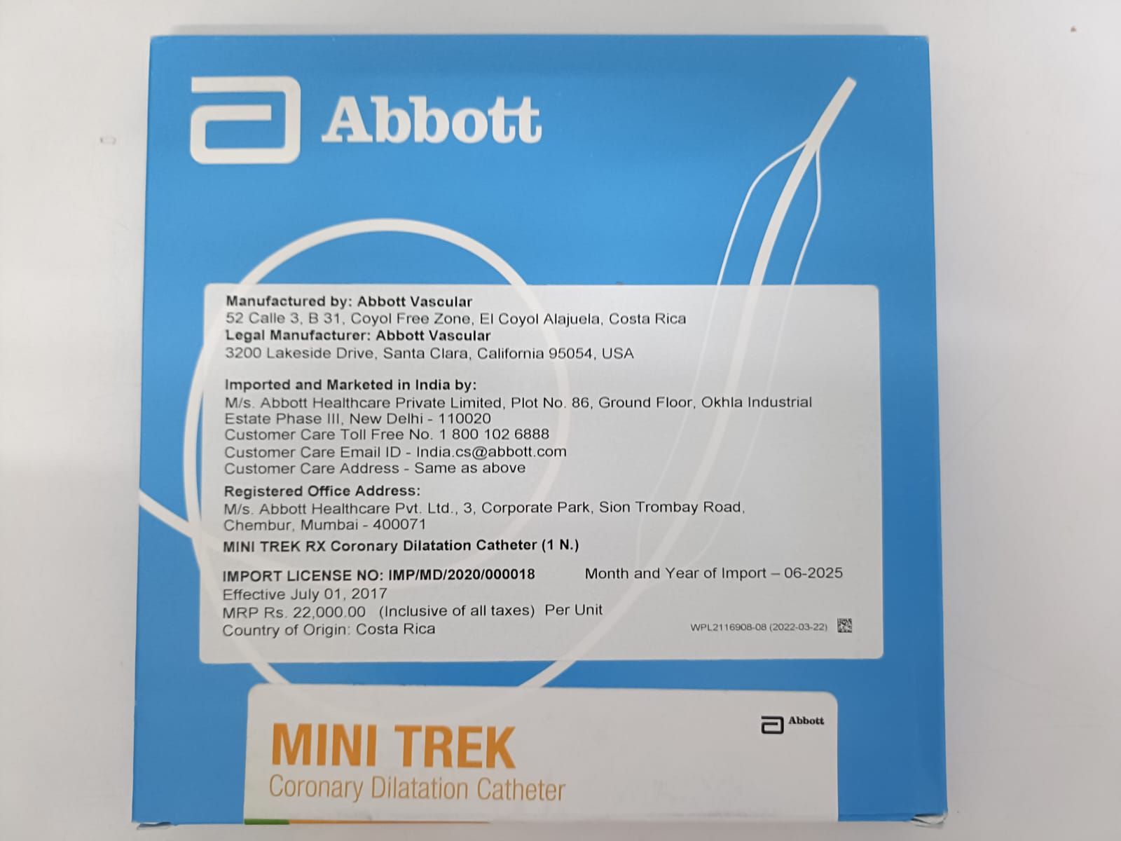 Abbott Straight Single Plastic Abbott Mini Trek Balloon