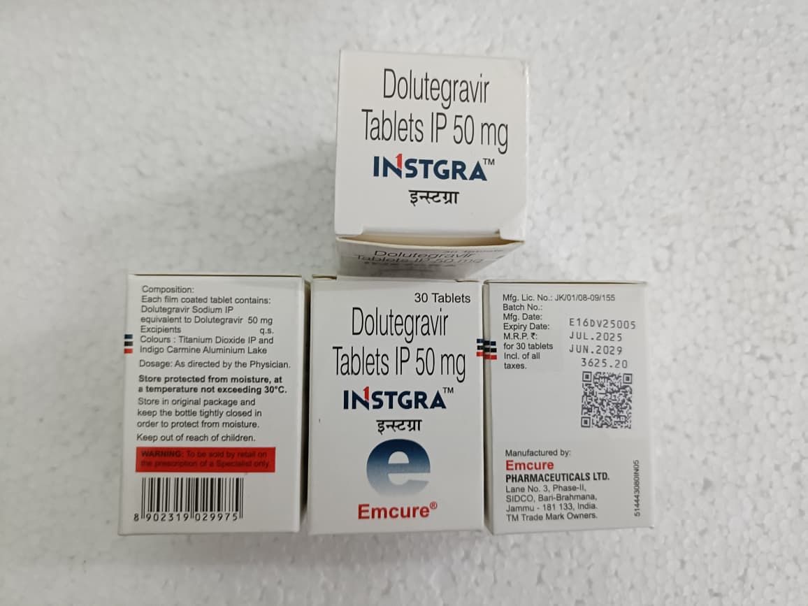 Instgra 50mg Dolutegravir Tablets