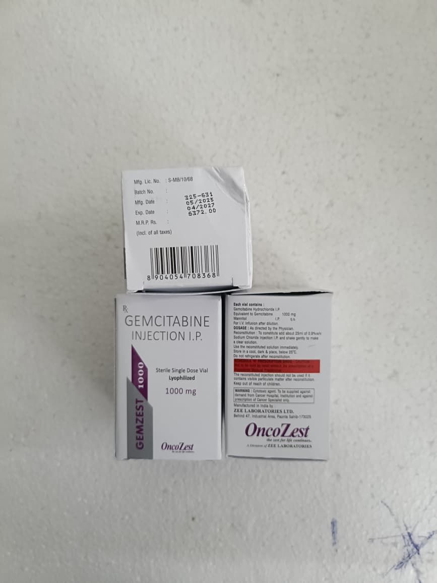 Oncezest Gemcitabine Injection 1000mg