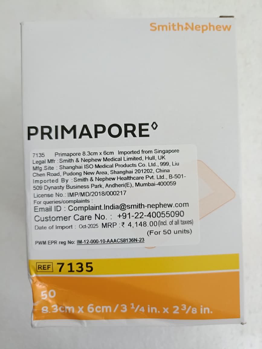 Primapore Non Woven Adhesive Wound Dressing