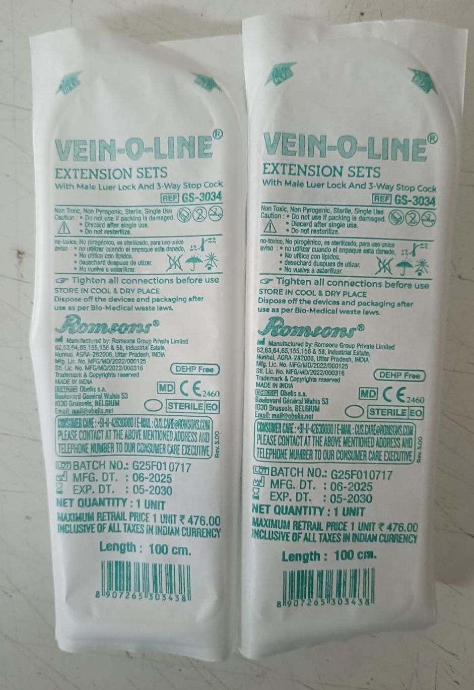 Romsons Vein-o-line 10cm