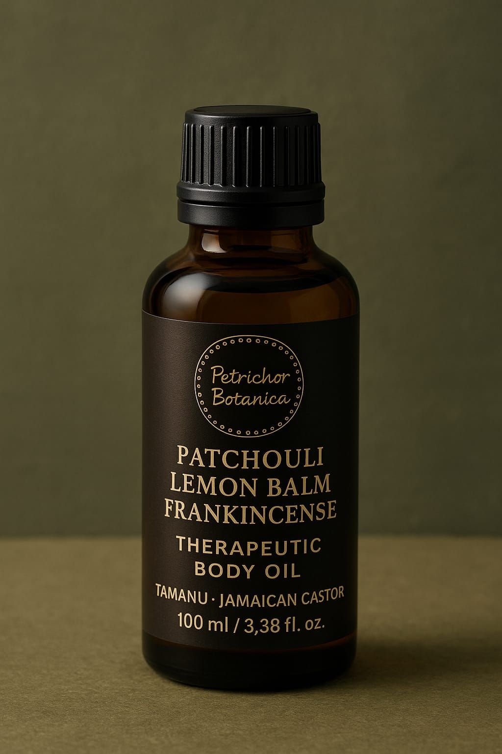 Patchouli Lemon Balm Spa Grade Therapeutic Massage Oil