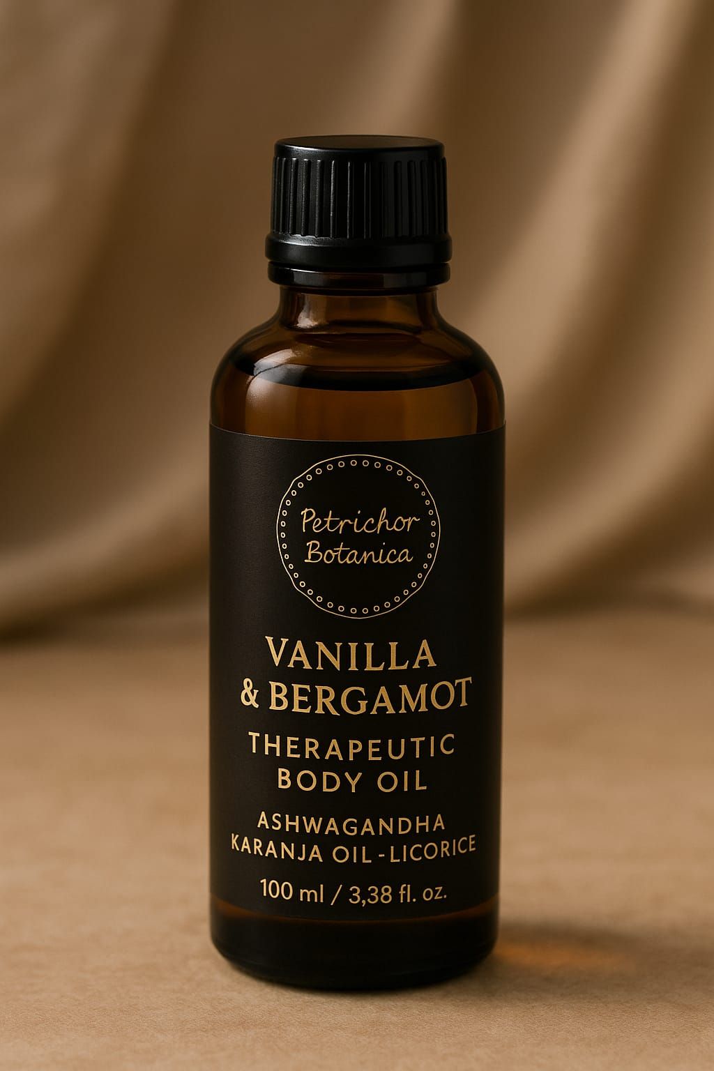 Vanilla Bergamot Spa Grade Therapeutic Massage Oil