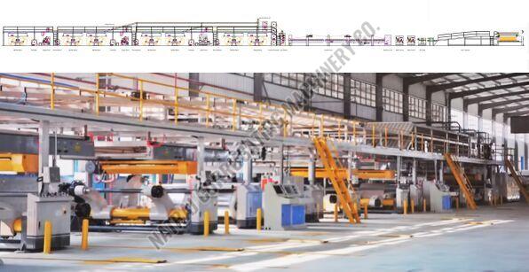 Automatic Corrugated Carton Board Box Making Plant