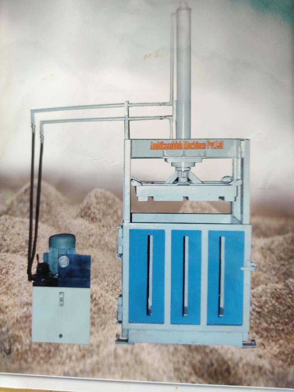 60 Ton Plastic Waste Scrap Baling Press Machine