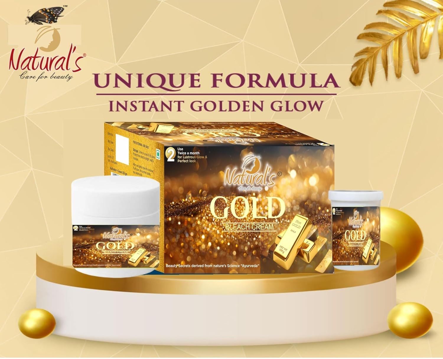 Naturals Care For Beauty Gold Bleach Cream