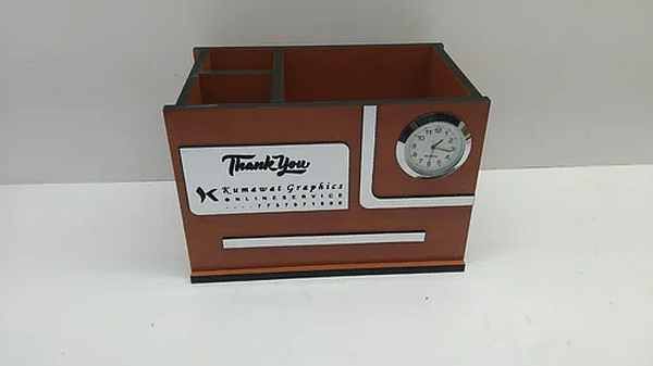 Brown Designer Pen Stand