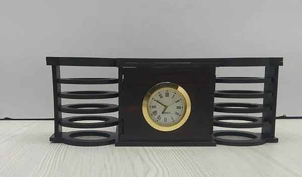 Wooden Desk Pen Holder