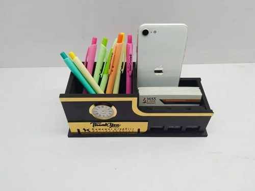 Wooden Pen Card Mobile Holder