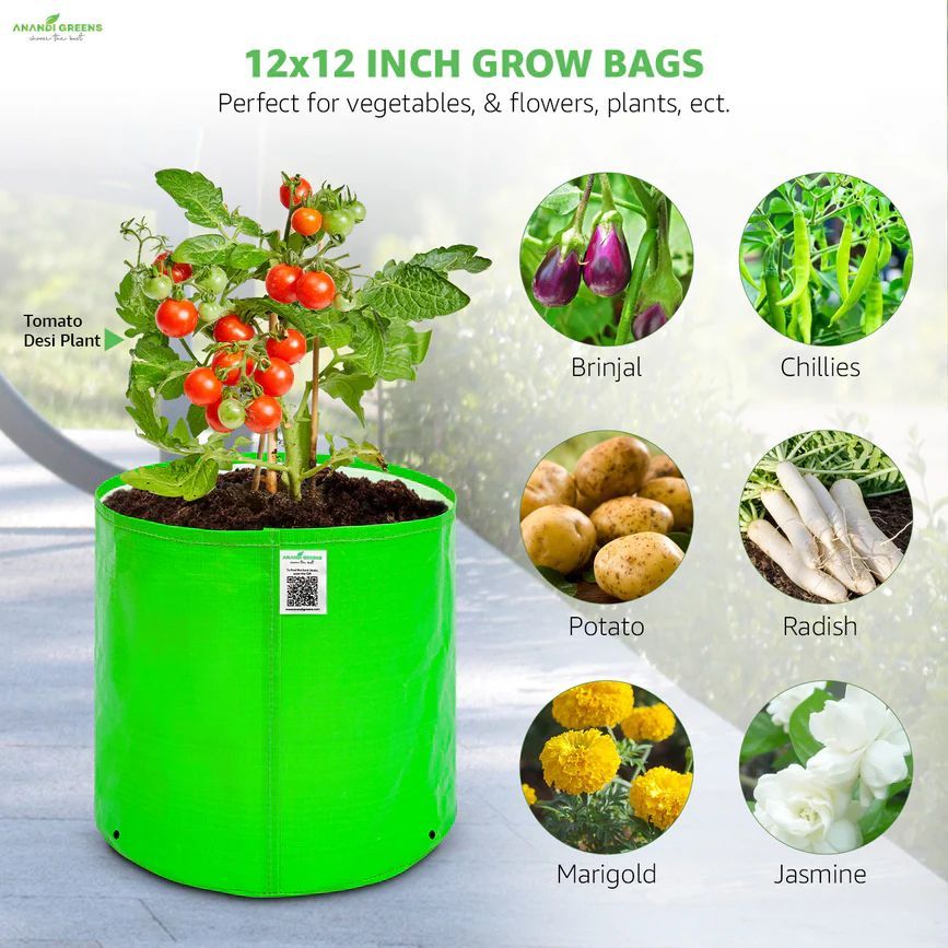 12x12 Inch HDPE Round Grow Bag