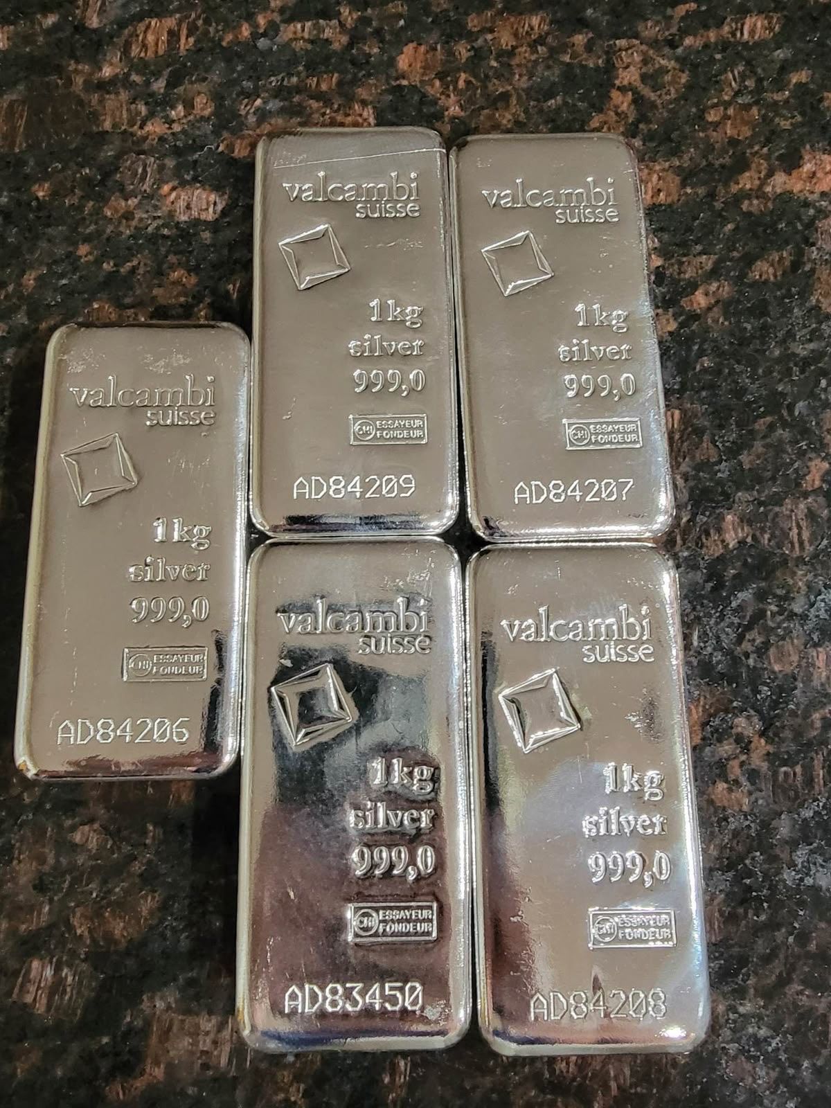 1kg silver bullion bar