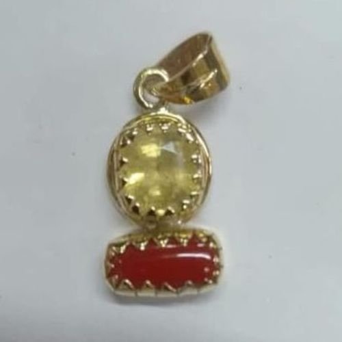 Sapphire Coral Pendant