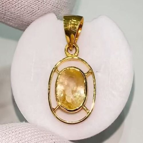 Yellow Sapphire Pendant