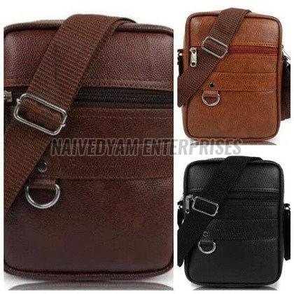 Leather Men Sling Bags