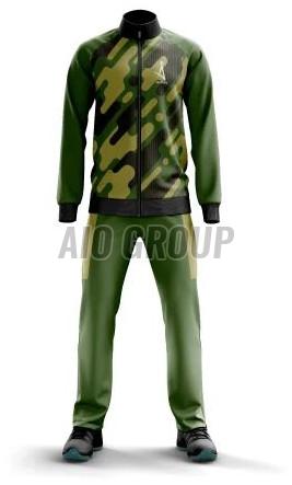 Mens Polyester Printed Casual Tracksuit