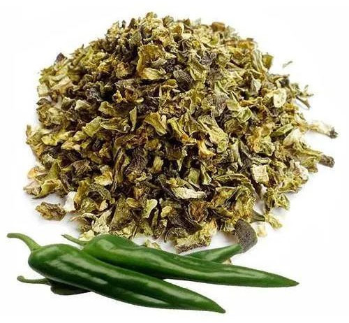 Dehydrated Green Chilli Flakes