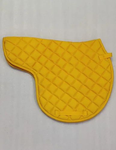 Faux Sheep Skin Plain Yellow Saddle Pad