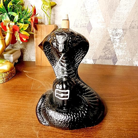 Resin Snake Shiva Backflow Incense Holder